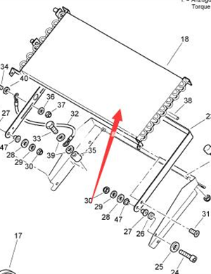 BOMAG air conditioner condenser part number 05579263