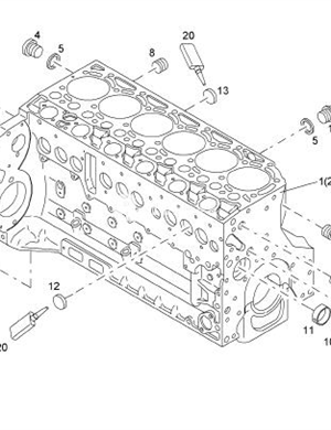 BOMAG engine cylinder body part number 05716782 