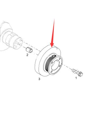 BOMAG crankshaft pulley part number 05715309 