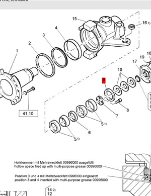 BOMAG intermediate hinge intermediate ring part number 58040187 