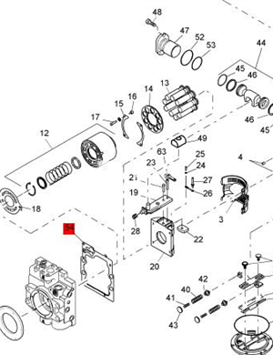 BOMAG Hydraulic Pump Pad Part Number: 05817447