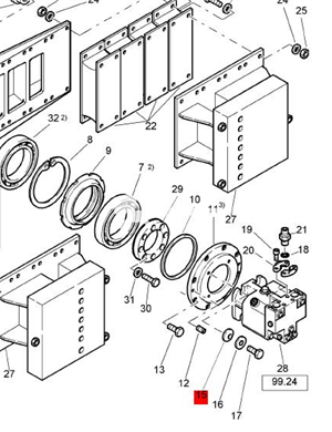 BOMAG self-locking gasket part number 09280215