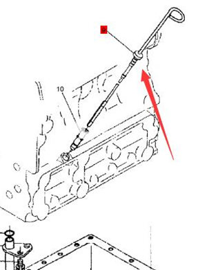 BOMAG oil dipstick part number 05742585