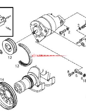 BOMAG generator belt part number 05718056 