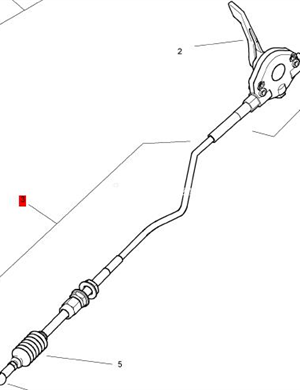 BOMAG throttle cable part number 05561249 