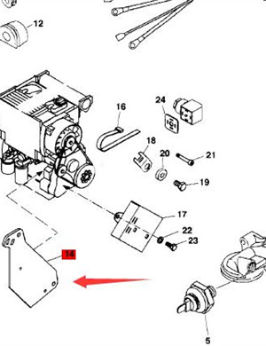 BOMAG support plate part number 05711667 