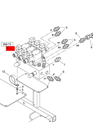 BOMAG solenoid valve assembly part number 330230067 