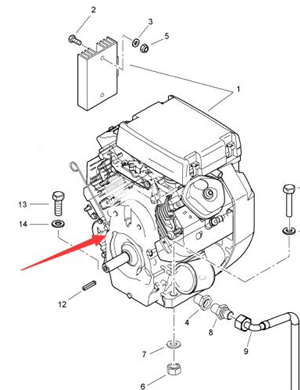 BOMAG gasoline engine part number 05050376 