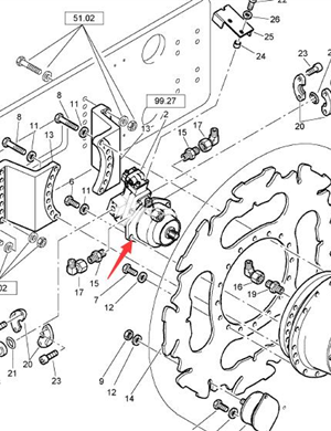  BOMAG walking motor part number 05817048