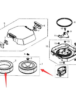  BOMAG air filter part number 05748789