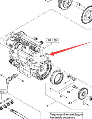 BOMAG diesel engine assembly part number 05702634