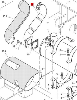  BOMAG silencer bellows part number 83710439 