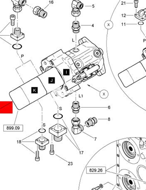 BOMAG triple plunger pump part number 05802635 