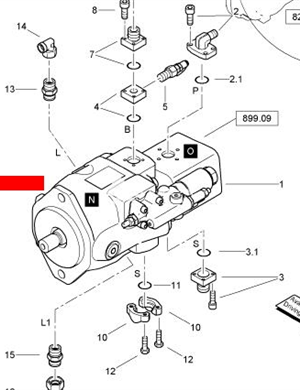 BOMAG hydraulic pump part number 05802701 