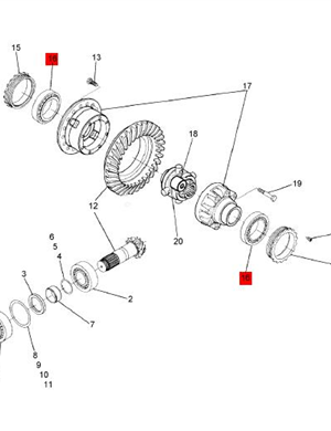 BOMAG rear axle bearing part number 05231130