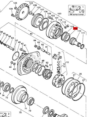 BOMAG walking motor brake pad steel plate part number 05815390