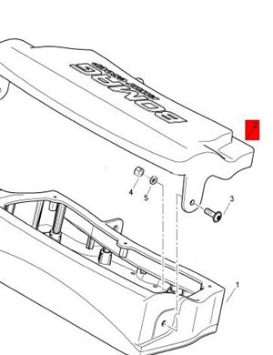 BOMAG instrument cover part number 46330146