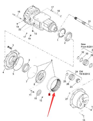  BOMAG rear axle wheel edge gear ring part number 05586290 