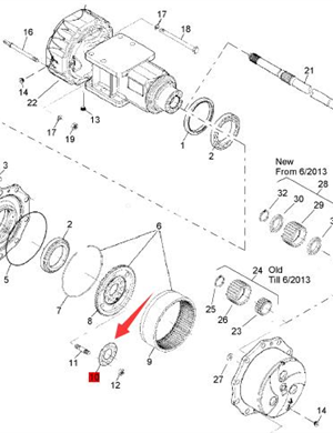 BOMAG rear axle fixing plate part number 32010069