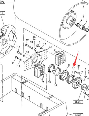  BOMAG tension ring part number 50003260