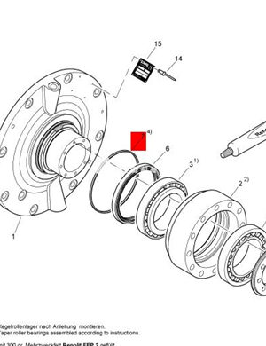 BOMAG vibration flange sealing ring part number 92020932 