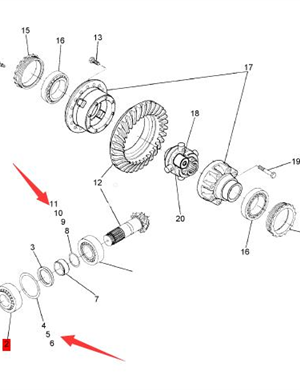 BOMAG adjusting gasket part number 05585969 