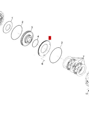  BOMAG thrust disc part number 05586429 