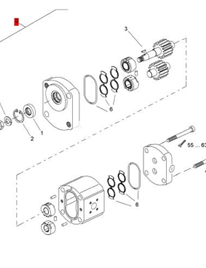 BOMAG vibration motor part number 05816258