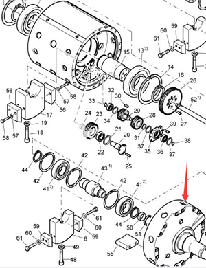 BOMAG long handle vibration body part number 58010976