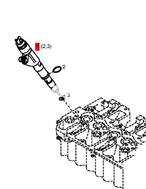  BOMAG fuel injector assembly part number 05720226