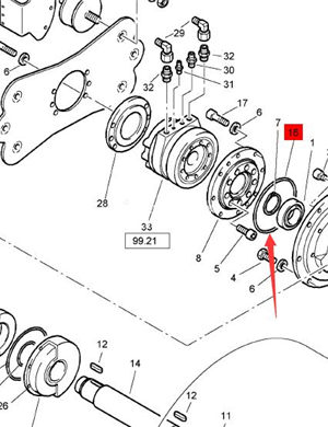 BOMAG oil seal part number 06222403