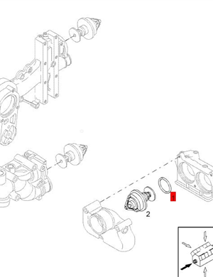  BOMAG thermostat sealing ring part number 05711919