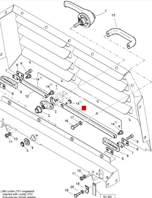 BOMAG rail part number 58070966