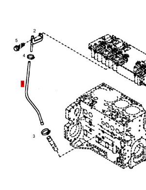 BOMAG oil dipstick tube part number: 05719071 