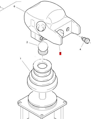  BOMAG gear lever housing part number 05754878 