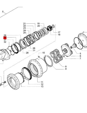 BOMAG reducer inner snap ring part number: 05902304 