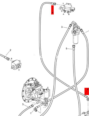 BOMAG oil pipe part number 05550363