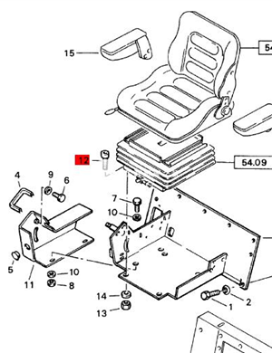  BOMAG fastening bolt part number: 07230817