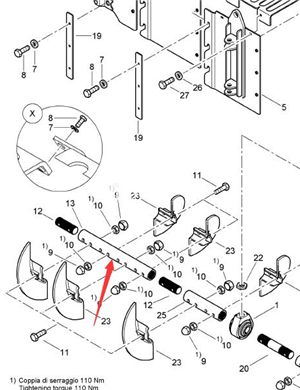  BOMAG Four bladed Spiral Shaft Part Number: 83720329