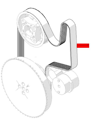 BOMAG engine belt part number 08820183 