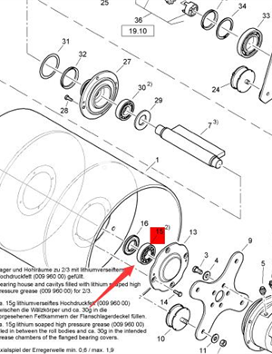 BOMAG vibration bearing part number 0522406