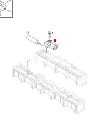 BOMAG intake pressure sensor part number 05729831