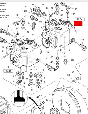 BOMAG vibration pump part number 05810134