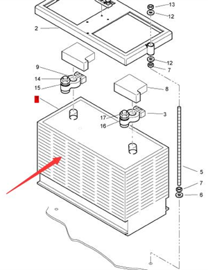 BOMAG battery part number 05753270