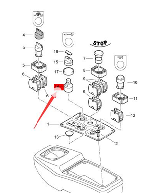 BOMAG walking speed switch part number 05767299