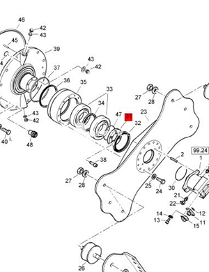 BOMAG small vibration flange part number 92027008 