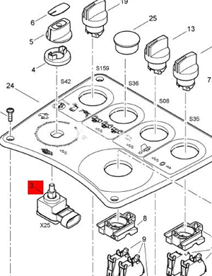 BOMAG potentiometer part number 05767548 