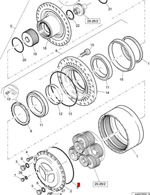 BOMAG sealing ring part number 05901481 