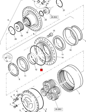 BOMAG sealing ring part number 05901473