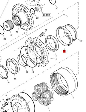 BOMAG bearing race part number 05901269 